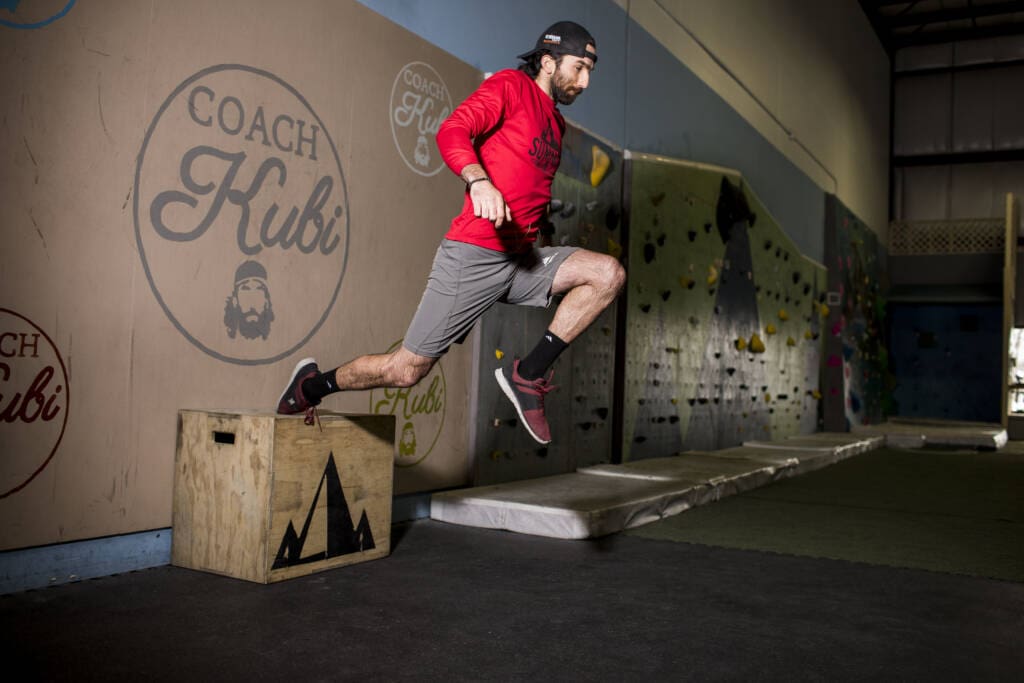 Coach Kubi in Action during a workout that is built around seasonal training for mountain athletes