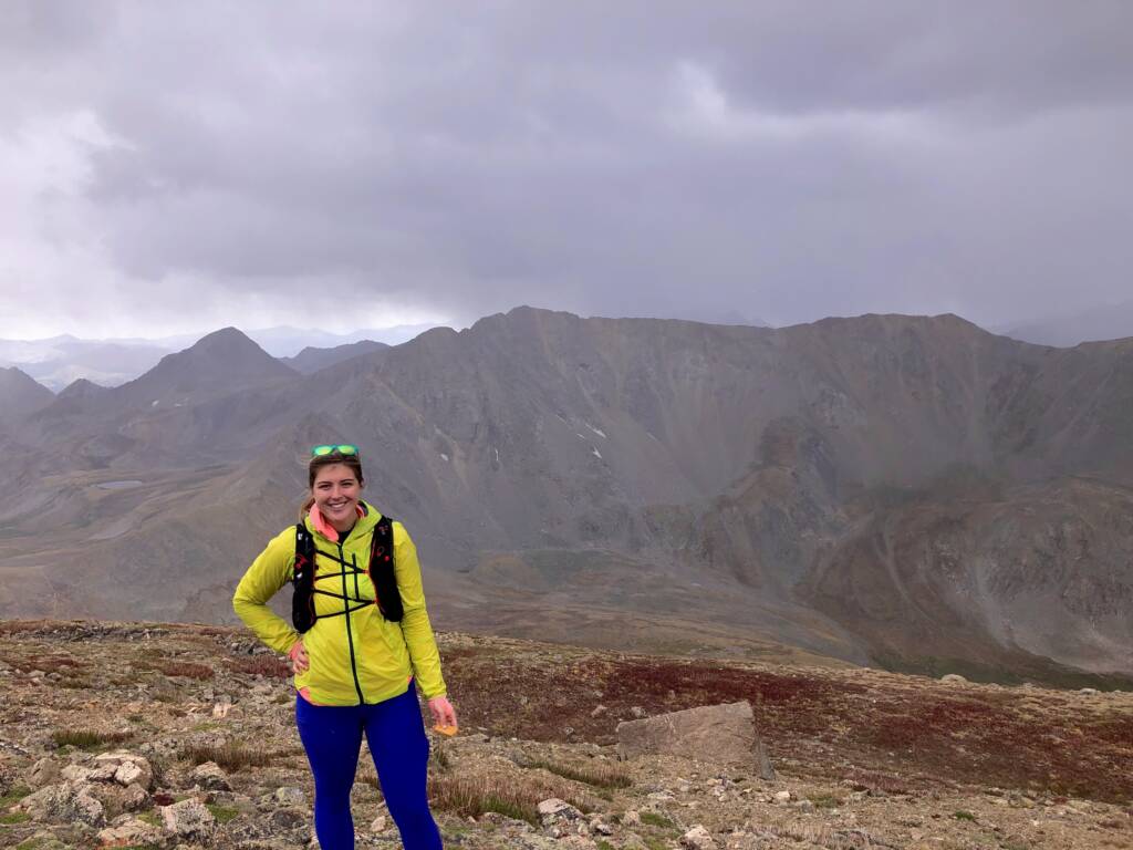 14,000 feet of elevation on top of Mount Belford in Colorado