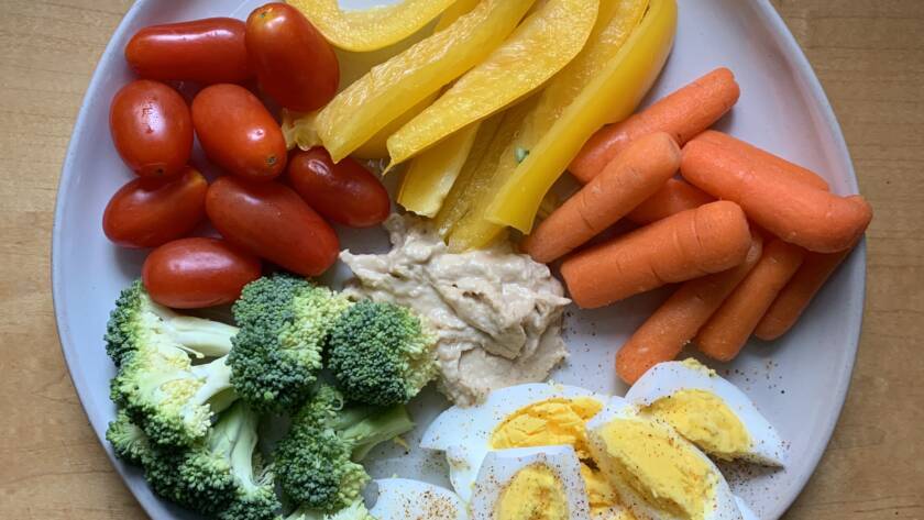 A full plate of nutritious fuel for mountain athletes