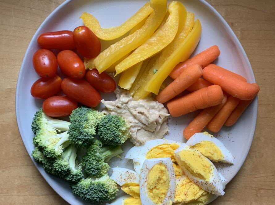 A full plate of nutritious fuel for mountain athletes