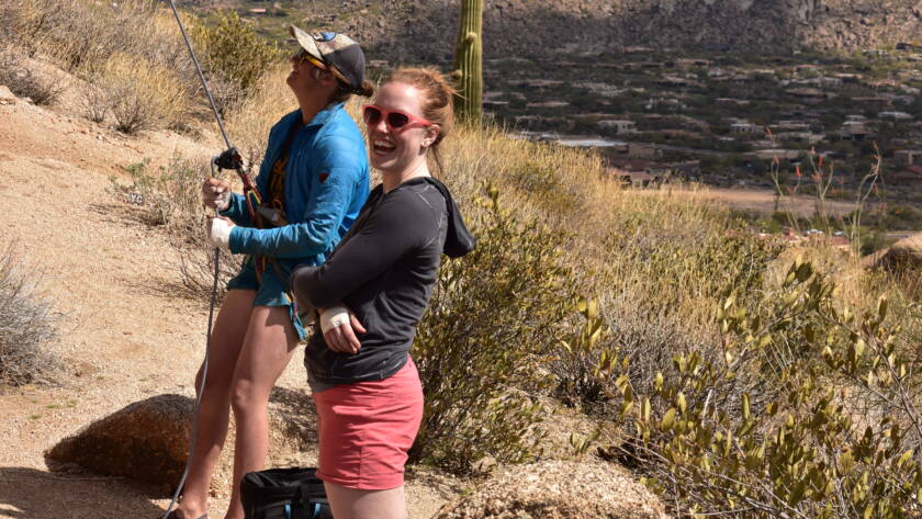 Rock climbers are outdoor athletes that are part of a vibrant community