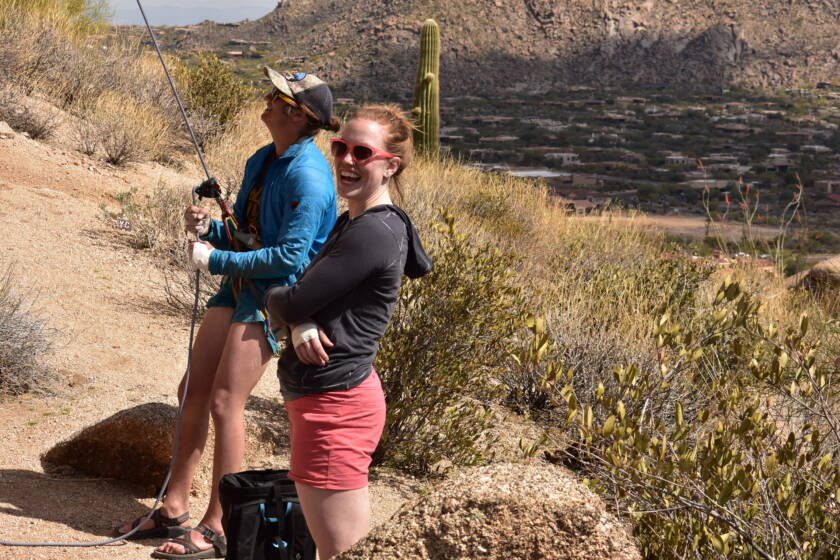 Rock climbers are outdoor athletes that are part of a vibrant community