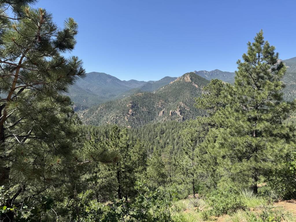 View of the rocky mountains in colorado