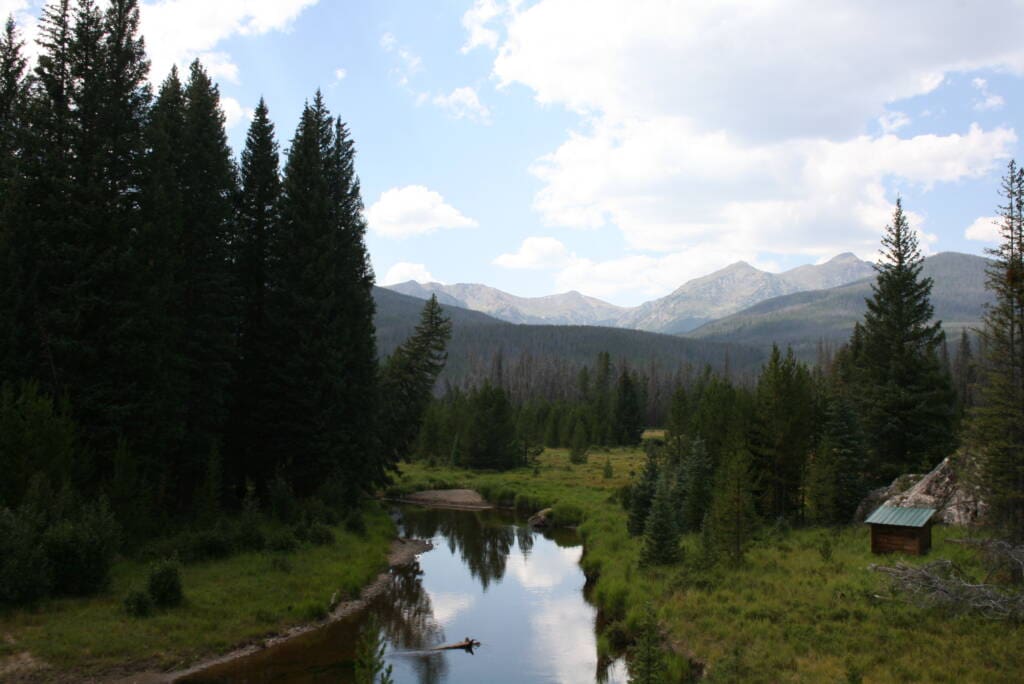 A high alpine lake in Colorado