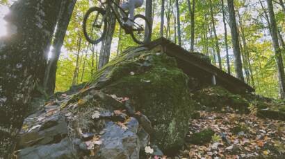 coach kubi mountain biking at marquette michigan