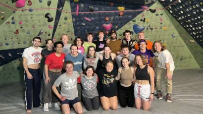 HMC climbing team group photo