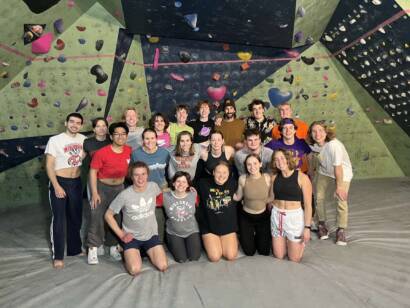 HMC climbing team group photo