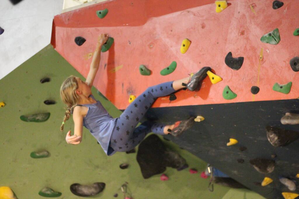 Youth climbing at summit strength and fitness ranges in age from 6-18
