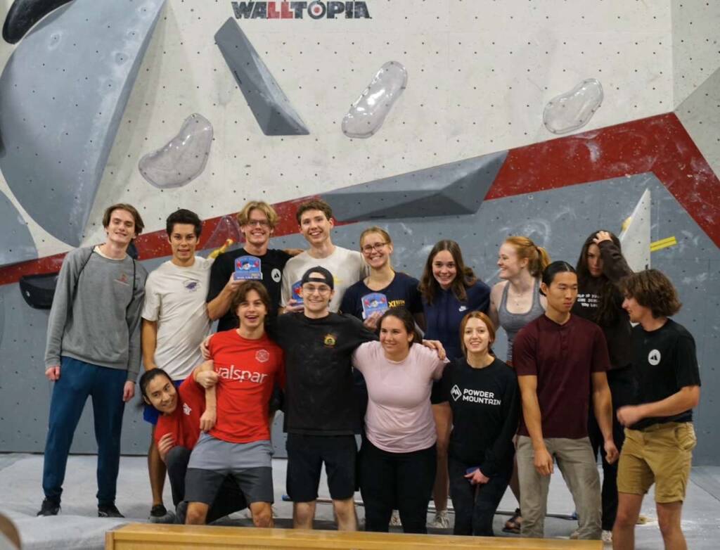 group photo from Brew City Boulder Brawl climbing competition 2024