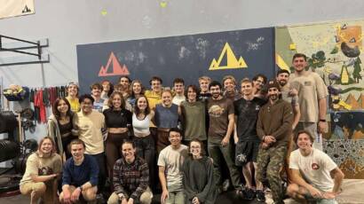 group photo from Kubi's Klassik climbing competition 2023
