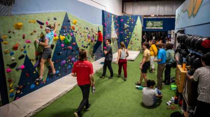 Summit's climbing group workouts are fun.