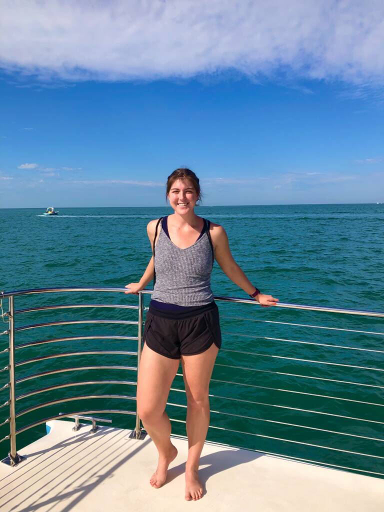 Courtney celebrating earth day with memories from exploring the atlantic ocean