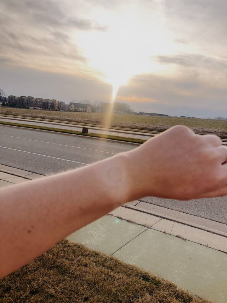 watch tan after a hot weather run