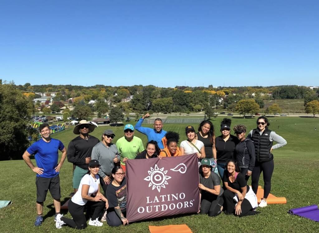 Latino Outdoors Wisconsin after an outdoor yoga event